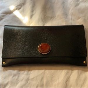 Floyd Agate Stone Clutch
